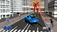Mech Robot Car War: transform Robot shooting games Screen Shot 0