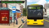 Parkir Bus Sekolah 3d-Bus Game Screen Shot 0