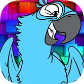 Play rio blue macaw coloring games