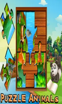 animals pets 5v5 wild jigsaw  puzzle for children Screen Shot 4