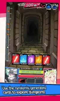 Dungeon&Girls: Thẻ RPG Screen Shot 1