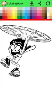 Coloring Pages for Titans Go Screen Shot 4