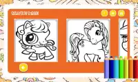 Coloring Page Pony Sisters Pet Screen Shot 1
