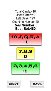 BlackJack Counting Master Screen Shot 1