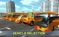 Bus Sekolah Menengah Mengemudi 2017: Game Bus yang Screen Shot 2