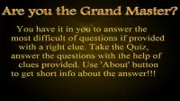 The Grand Master(quiz) Screen Shot 1