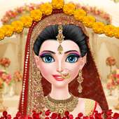 王室の結婚式のファッションサロン：インド風の花嫁