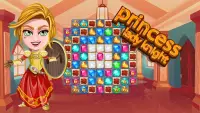 Princess Ladyknight: Joyas y Match 3 Puzzle Screen Shot 2