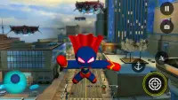 Superhero Stickman Rope Hero Screen Shot 0