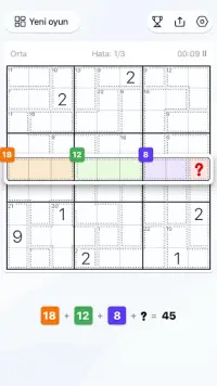 Killer Sudoku Sudoku Bulmacası Screen Shot 4