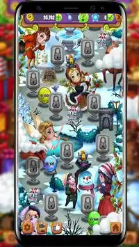 Mahjong Solitaire Christmas: Funy Holiday Screen Shot 1