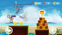 Hills Moto Racing Game - Super Boy Stunt Jump Screen Shot 1