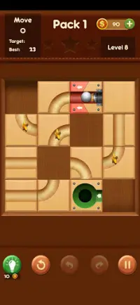 Unblock Ball - Wood Block Puzzle Game Screen Shot 0