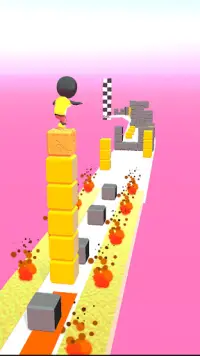 Cube Stack Color surfer-tower rush cube runner Screen Shot 1