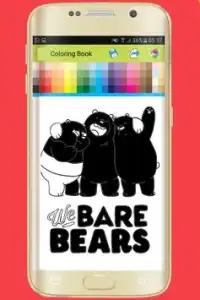 Coloring book for We Bare Bears Screen Shot 1