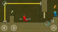 Red and Blue Stickman : Animation Parkour Screen Shot 7