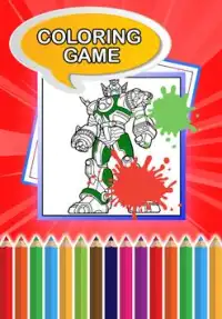 Coloring Book Megazord Robot Screen Shot 0