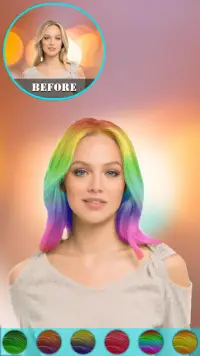 Hair Color Changer Photo Booth Screen Shot 4