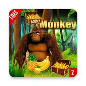 Monkey jungle running Banana