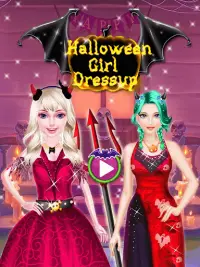 Halloween Dress Up Girls - Monster Dress Up Jeu Screen Shot 0