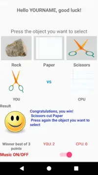 Rock Paper or Scissors Screen Shot 0