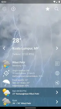 Cuaca Malaysia XL PRO Screen Shot 1