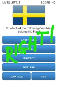Country Flags, Flags Quiz Game Screen Shot 2