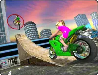 Kids Motorbike Stunts Master Roof Top Arena 2018 Screen Shot 8