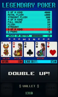 Legendary Video Poker Screen Shot 3