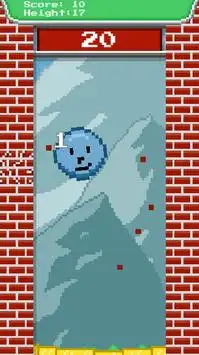 Blue Bouncy Rising - Skill Game Screen Shot 1