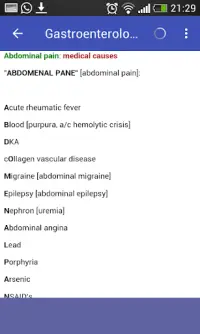 Gastroenterology Mnemonics  (Free) Screen Shot 2