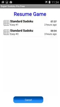 Super Sudoku Pro Free Screen Shot 2