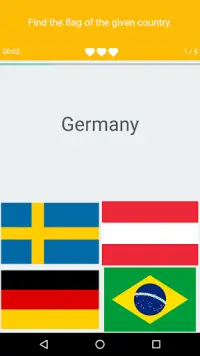 Flag Quiz: Countries, Capitals Screen Shot 3