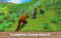 Kangaroo Family Simulator - hop para a Austrália! Screen Shot 2