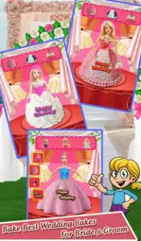 Sweet Wedding Doll Cake Кулинарные игры 2018 Screen Shot 7