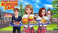 High School Café Girl: Burger Serving Cooking Game Screen Shot 7
