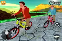 BMX रेसर साइकिल स्टंट 3D Screen Shot 0