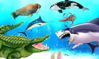 바다 동물의 왕국 전투 : 전쟁 시뮬레이터 Screen Shot 0