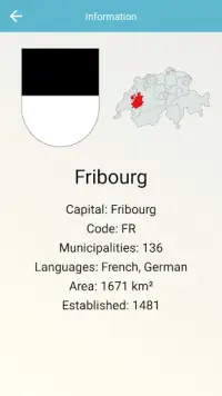 Swiss Cantons: Geography Quiz, Maps, Capitals Screen Shot 7