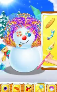 Snowman Hair Styles Salon Game Screen Shot 7