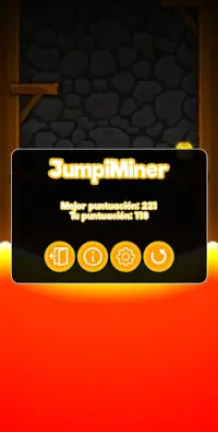 JumpiMiner - Minero y Lava Screen Shot 1
