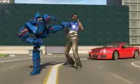 Us Cop Muscle Car Robot Tansformation Robot Horse Screen Shot 3