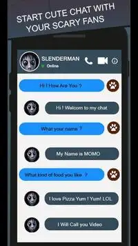 Momoo Horror Fake Chat - Simulation Screen Shot 0