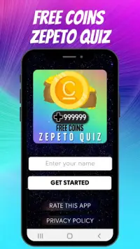 Quiz Free Coins zepeto Screen Shot 0