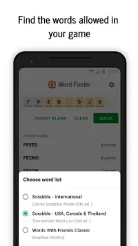 Word Finder for SCRABBLE: Cheat and Helper app Screen Shot 4