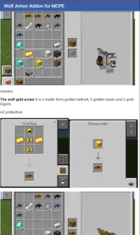 Wolf Armor Addon for Minecraft PE Screen Shot 0