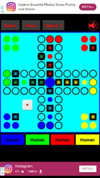 Free Ludo: 4-Player (Don't get Angry, man!) Screen Shot 4
