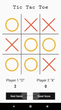 Tic Tac Toe Multiplayer (Offline - No Ads) Screen Shot 2