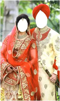 Couple Punjabi Wedding Frames Screen Shot 4