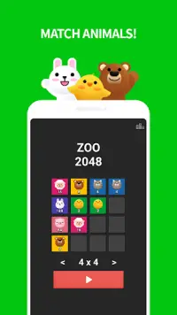 Zoo 2048 : Find Animals! Screen Shot 1